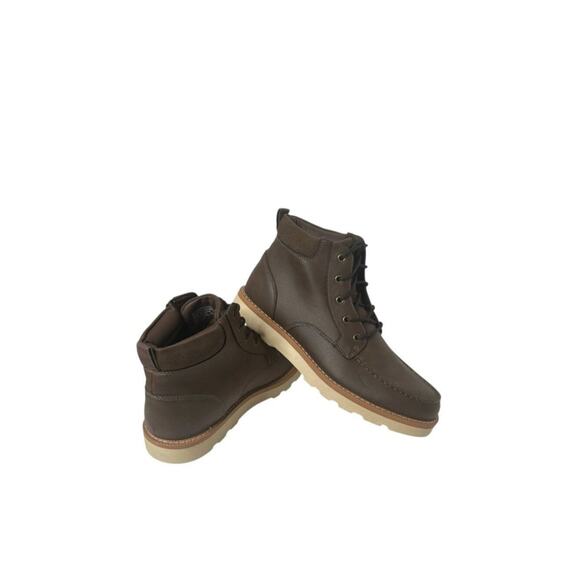 Club Room Men\'s Clifton Lace Up Moc Toe Shoes Brown Size 10